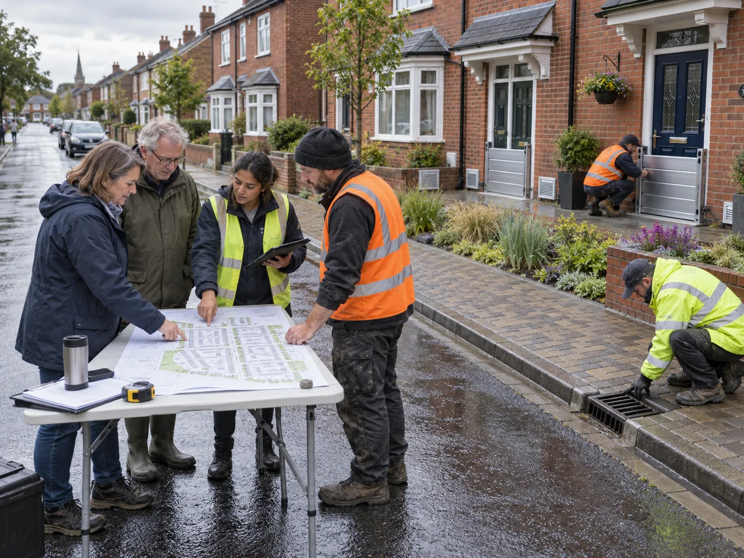 Photo: team or flood-resilient street